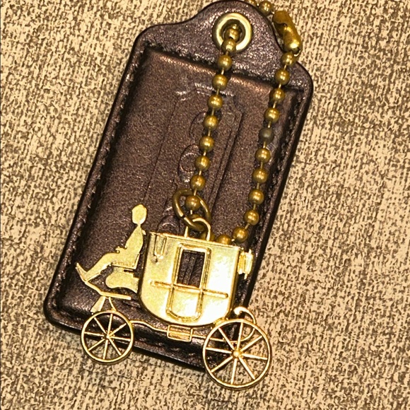 Coach Gold Carriage & Leather Hang Tag - Picture 3 of 5